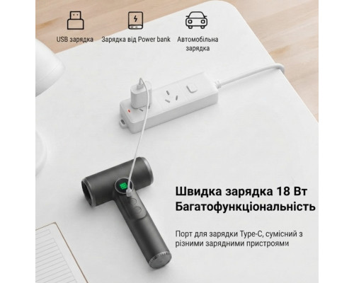 Бездротовий акумуляторний фен VVU&CCO CFJ-4B-B (200 Вт, 15600 мАг)