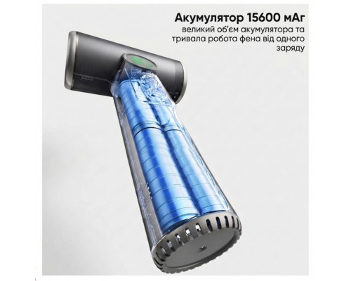 Бездротовий акумуляторний фен VVU&CCO CFJ-4B-B (200 Вт, 15600 мАг)