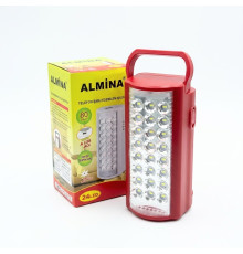 ALMINA ліхтар переносний світлодіодний з повербанком,  24 LED, 30000mAh, вбудований акумулятор 6V  