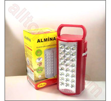 Фонарь переносной светодиодный с повербанком Almina  24 LED, 30000 mAh, встроенный аккумулятор 6V
