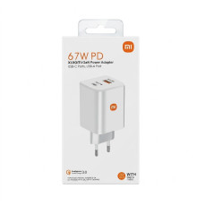 Зарядний пристрій Xiaomi 67W PD (GaN Power Adapter) з кабелем USB-A - USB-C.