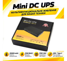 Міні DC UPS 20000 mAh, 25W, Type-C (POE-830P)