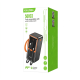 Повербанк 50000 mAh Kakusiga KSC-1090 (22.5W / PD 20W) зі вбудованими кабелями (Black)