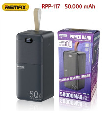 Повербанк 50000 mAh Remax RPP-117 Piloteer Series 27W+22.5W (Dark Gray)