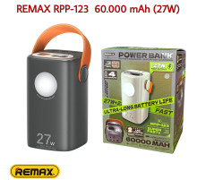Повербанк 60000 mAh REMAX (RPP-123) Gutitan Series 27W+22.5W з ліхтарем