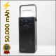 Повербанк 50000 mAh  (22,5W) з ліхтарем і вбудованими кабелями для заряджання (ATM-01B)