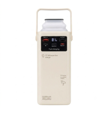 Повербанк 50000 mAh (22,5W), з ліхтарем і вбудованими кабелями для заряджання (ATM-01W)