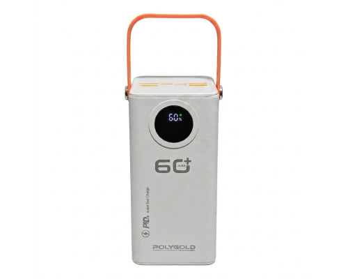 Повербанк 60000 mAh Polygold PG-PW118, (22,5W) з ліхтарем