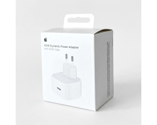 Зарядний пристрій для Apple: 40W Dynamic Power Adapter Type-C (MHJ83ZM/A)