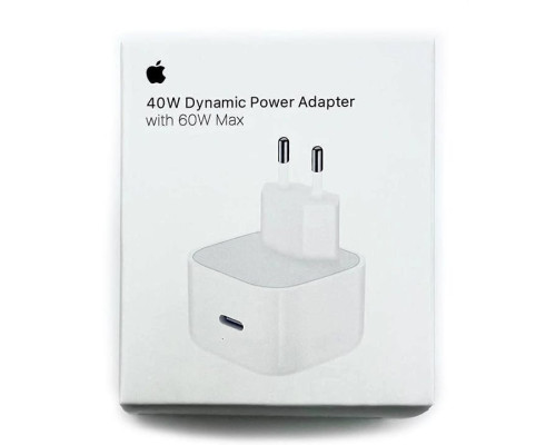 Зарядное устройство для Apple: 40W Dynamic Power Adapter Type-C (MHJ83ZM/A)