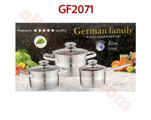 Набір каструль German Family GF-2071, 6 предметів