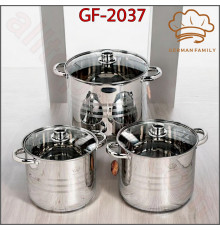 Набір каструль German Family GF-2037, 6 предметів