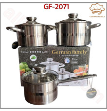 Набір каструль German Family GF-2071, 6 предметів