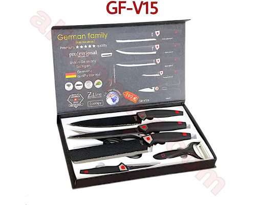 Набір ножів German Family GF-V15 (6 предметів)