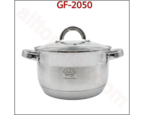 Каструля з нержавіючої сталі German Family GF-2050 (4 л)