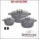 Набір антипригарних каструль BOHMANN BH-6036CRM, 3 предмети