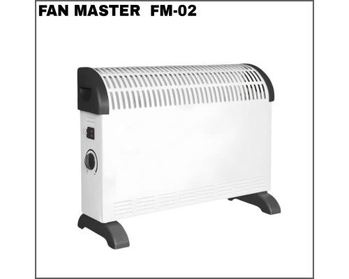 Електричний конвектор Fan Master FM-02 (2000 Вт), тихий обігрівач для спальні 2000W