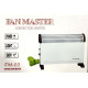 Електричний конвектор Fan Master FM-02 (2000 Вт), тихий обігрівач для спальні 2000W