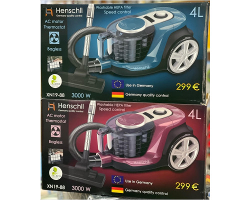 Пилосос Henschll XN19-88 (4 л, 3000 Вт,)