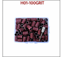 Змінні шліфувальні ковпачки (барабани) для фрезера,H01-100GRIT (100шт.) 
