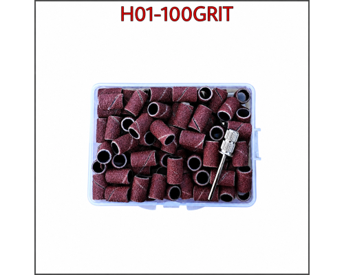 Змінні шліфувальні ковпачки (барабани) для фрезера,H01-100GRIT (100шт.) 