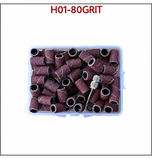Змінні шліфувальні ковпачки (барабани) для фрезера,H01-80GRIT (100шт.) 