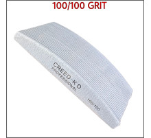 25 шт.Набір професійних пилок для нігтів CREED-KD (Човник) 100/100 грит (H02-100D100)