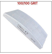 25 шт.Набір професійних пилок для нігтів CREED-KD (Човник) 100/100 грит (H02-100D100)
