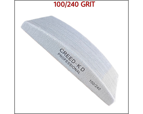 25 шт.Набір професійних пилок для нігтів CREED-KD (Човник) 100/240 грит (H02-100D240)