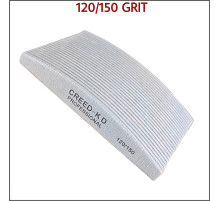 25 шт.Набір професійних пилок для нігтів CREED-KD (Човник) 120/150 грит (H02-120D150)