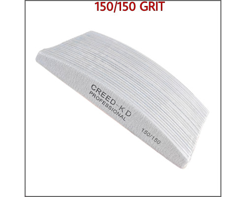 25 шт.Набір професійних пилок для нігтів CREED-KD (Човник) 150/150 грит (H02-150D150)