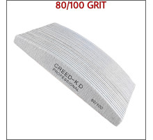 25 шт.Набір професійних пилок для нігтів CREED-KD (Човник) 80/100 грит (H02-80D100)