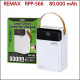 Повербанк REMAX RPP-566 80.000 mAh з ліхтарем і вбудованими кабелями (white)